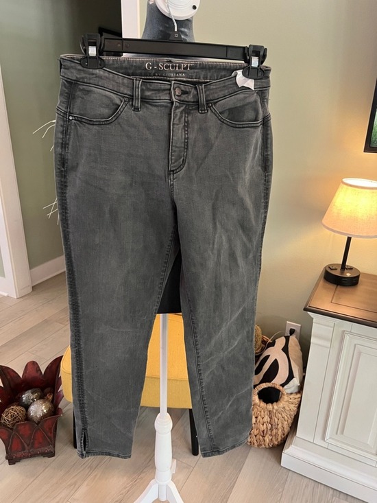 G by Giuliana Denim - G by Giuliana Grey Washed Cropped Ankle Jeans